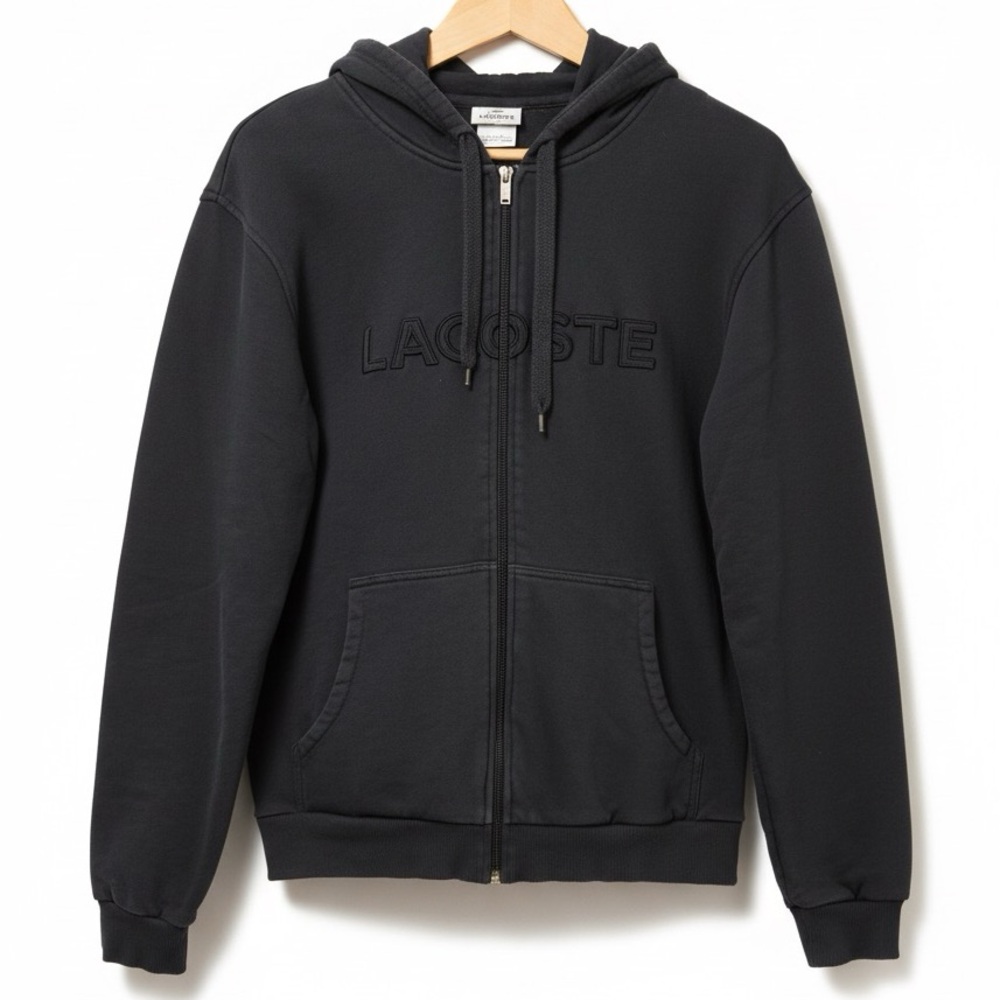 Lacoste Sport Full Zip Black Hoodie